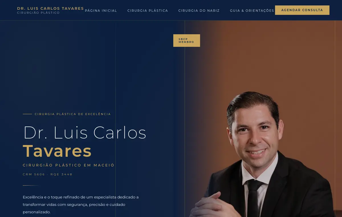 Prévia do site de Dr. Luís Carlos Tavares