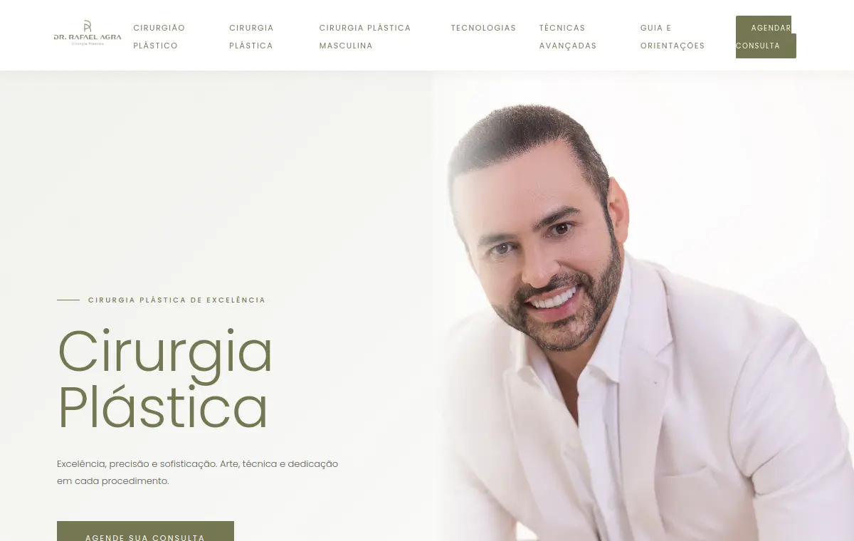 Prévia do site de Dr. Rafael Agra