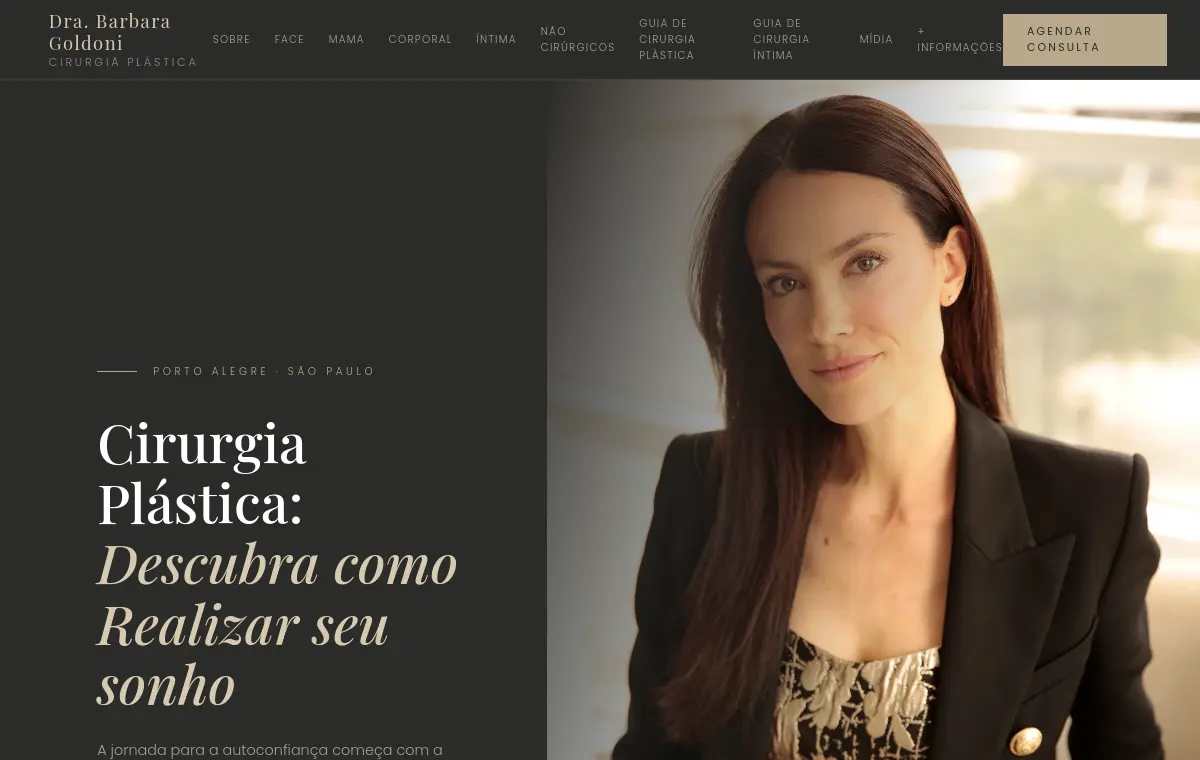 Prévia do site de Dra. Barbara Goldoni